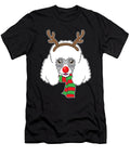 Funny Christmas Dog Xmas Reindeer Poodle Holiday Haselshirt T-Shirt