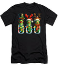 Funny Christmas Pickles Reindeer Santa Pickle Natalie Lidford T-Shirt
