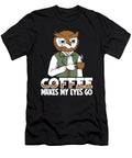 Funny Coffee Barista Cafe Roaster Roasting Coffee Owl Crazy Squirrel T-Shirt