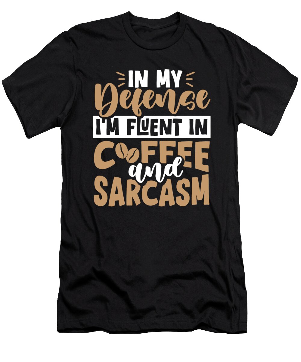Funny Coffee Barista Cafe Roasting Roaster in My Defense Crazy Squirrel T-Shirt