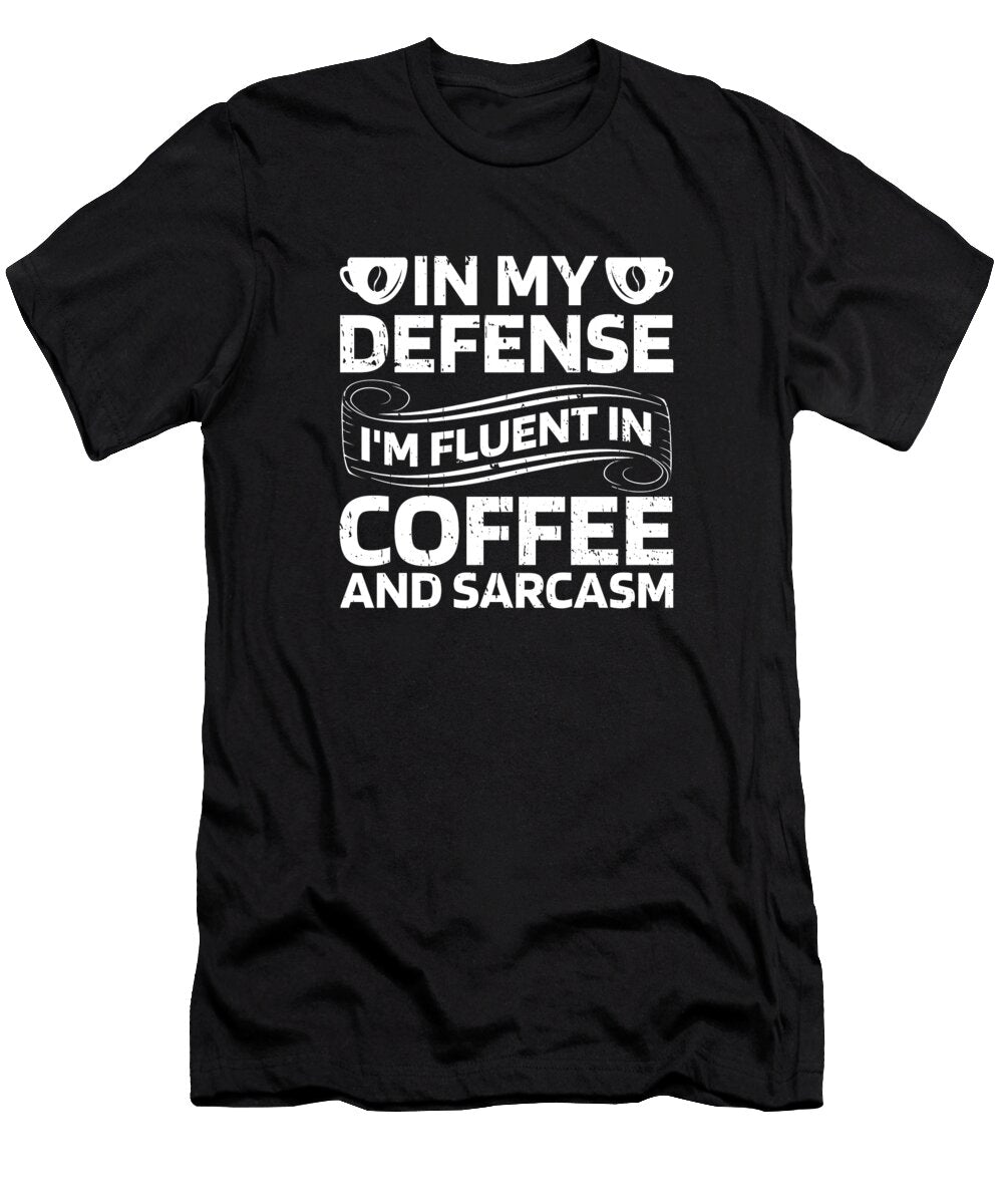 Funny Coffee Cafe Roaster Barista Roasting in My Defense Crazy Squirrel T-Shirt