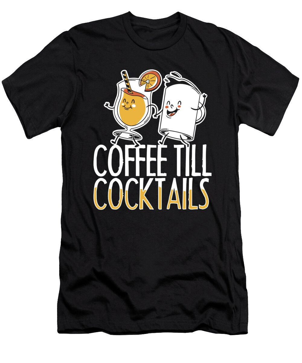 Funny Coffee Cafe Roasting Barista Coffee Till Cocktails Crazy Squirrel T-Shirt