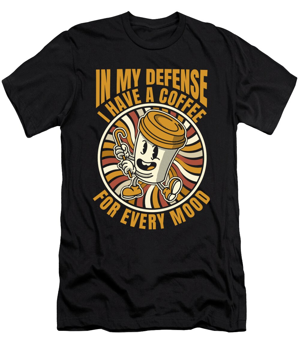 Funny Coffee Cafe Roasting Barista Roaster in My Defense Crazy Squirrel T-Shirt