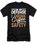 Funny Coffee Cafe Roasting Roaster Barista in My Defense Crazy Squirrel T-Shirt