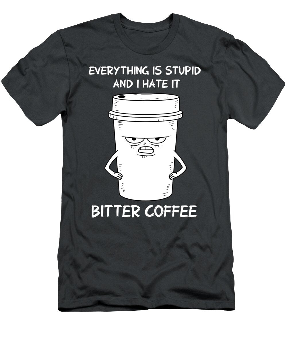 Funny Coffee for Men Women Barista Espresso Lover Crazy Squirrel T-Shirt