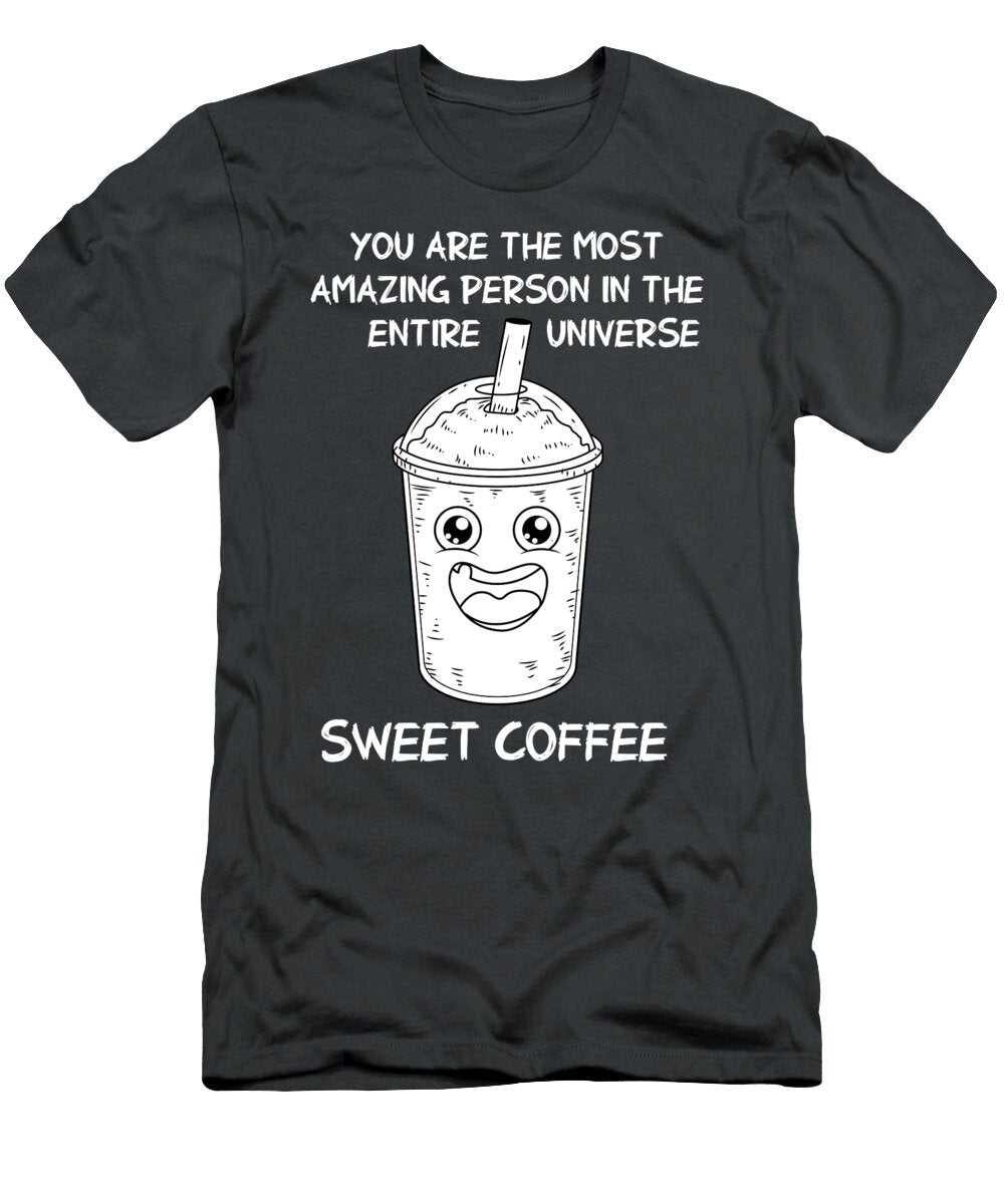 Funny Coffee for Men Women Kids Barista Store Maker Crazy Squirrel T-Shirt