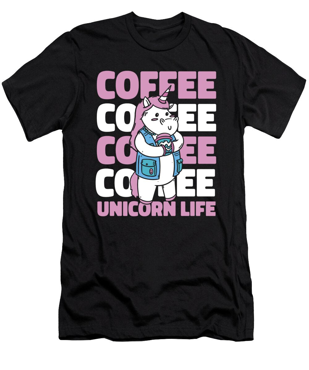 Funny Coffee Roaster Barista Roasting Cafe Coffee Unicorn Crazy Squirrel T-Shirt