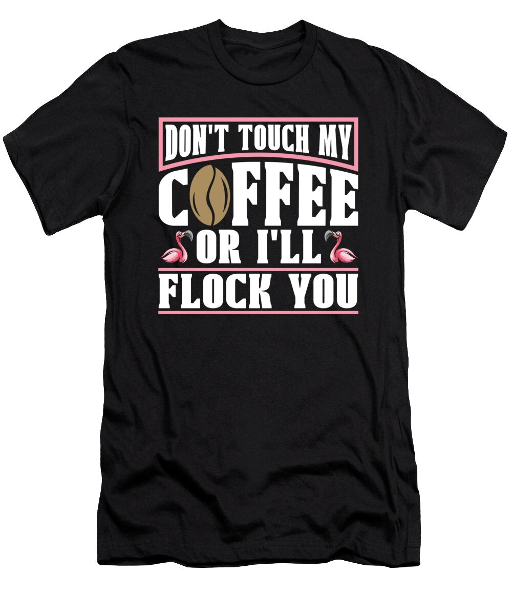 Funny Coffee Roasting Barista Cafe Roaster Coffee Flamingo Crazy Squirrel T-Shirt