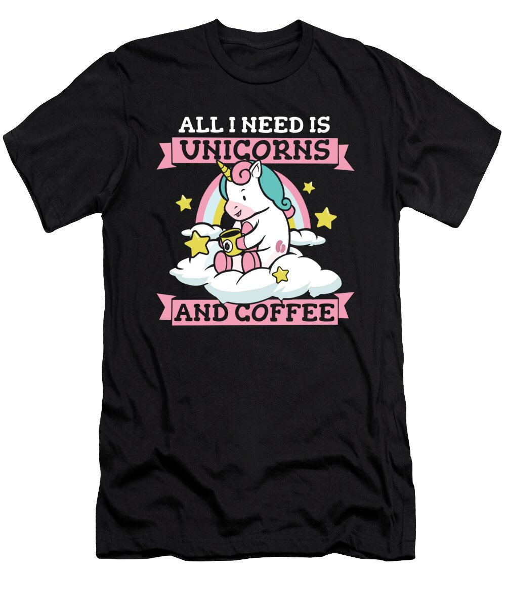 Funny Coffee Roasting Cafe Barista Roaster Coffee Unicorn Crazy Squirrel T-Shirt