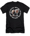 Funny Coffee Wine Gets Better with Age Crazy Squirrel T-Shirt
