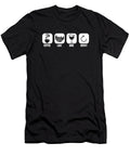 Funny Coffee Wine Roaster Barista Coffee Lake Wine Repeat Crazy Squirrel T-Shirt