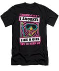 Funny Diver Diving Snorkel Snorkeling Crazy Squirrel T-Shirt
