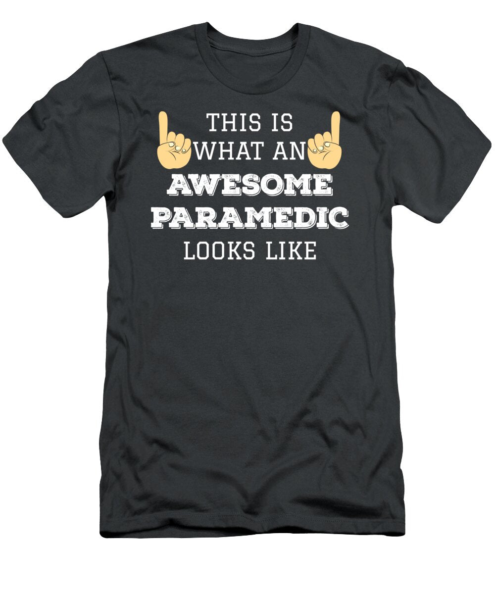 Funny Emt Ems Awesome Paramedic Paramedic School James C T-Shirt
