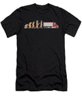 Funny Female Truck Driver Evolution Truck Gift Muc Designs T-Shirt