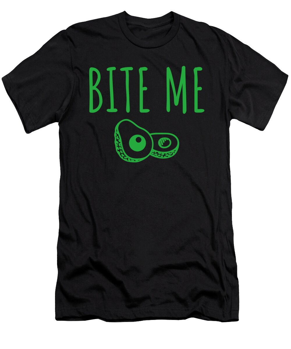 Funny Fruit Bite Me Avocado Product Jacob Hughes T-Shirt