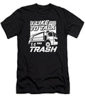 Funny Garbage Truck Driver Rig Trucker I Like to Talk Trash Crazy Squirrel T-Shirt