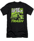Funny Garbage Truck Rig Trucker Driver I Like to Talk Trash Crazy Squirrel T-Shirt
