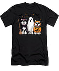 Funny Ghost Witch Pumpkin Siberian Husky Dog Sophie Eleanor T-Shirt