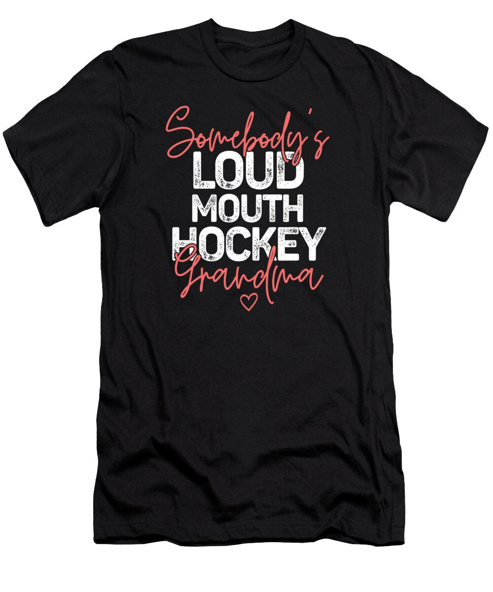 Funny Hockey Grandma Pregnancy Announcement Deon Du Plessis Art T-Shirt