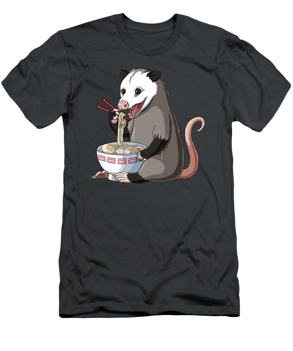 Funny Japanese Kawaii Ramen Opossum Sheac Peigh T-Shirt