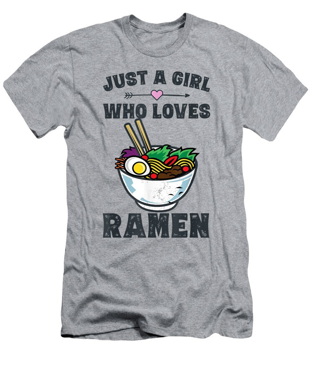 Funny Japanese Ramen Noodles Girls Anime Lov Sheac Peigh T-Shirt