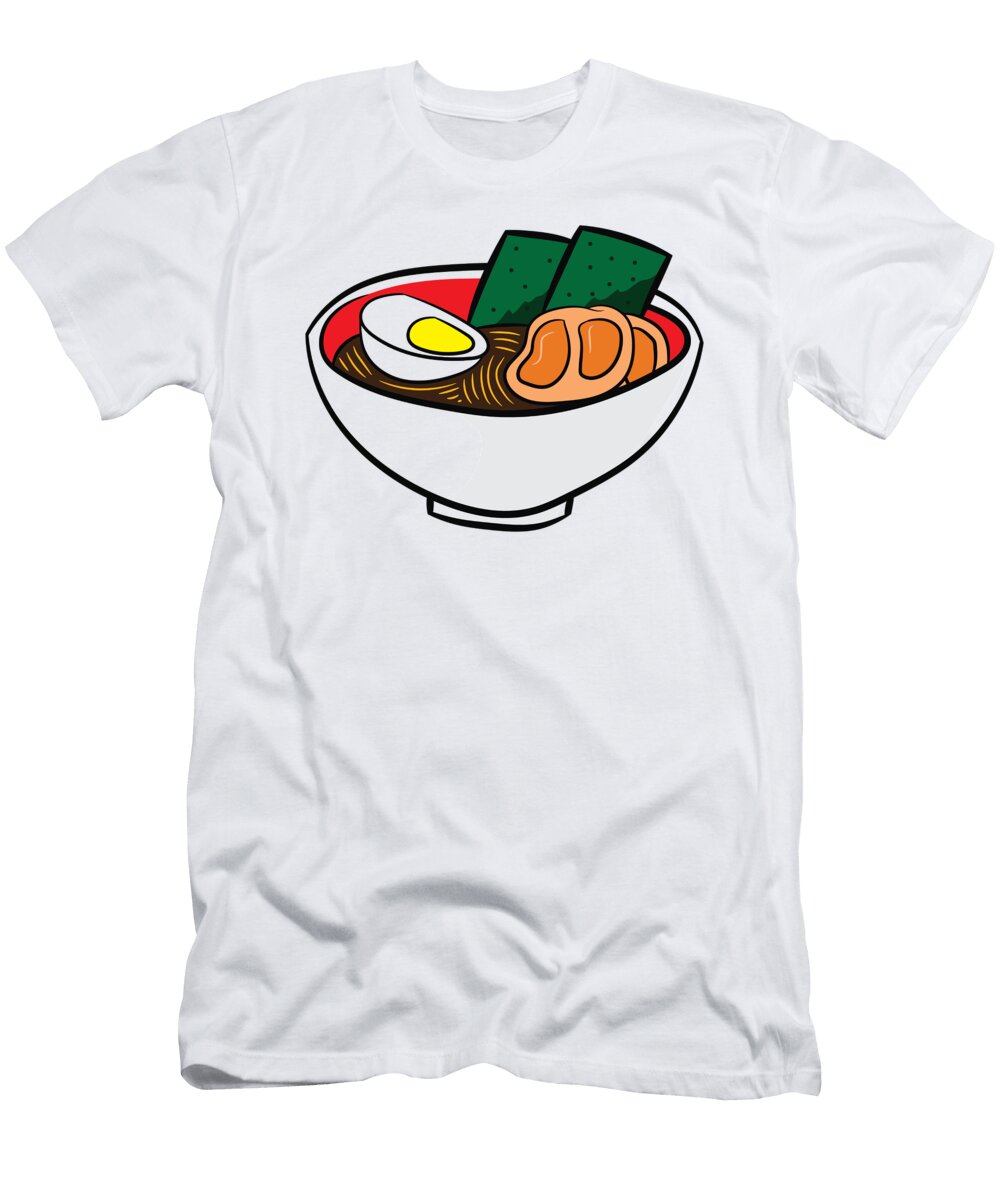 Funny Kawaii Anime Ramen Noodles Japanese Food Love Ramen Eq Designs T-Shirt