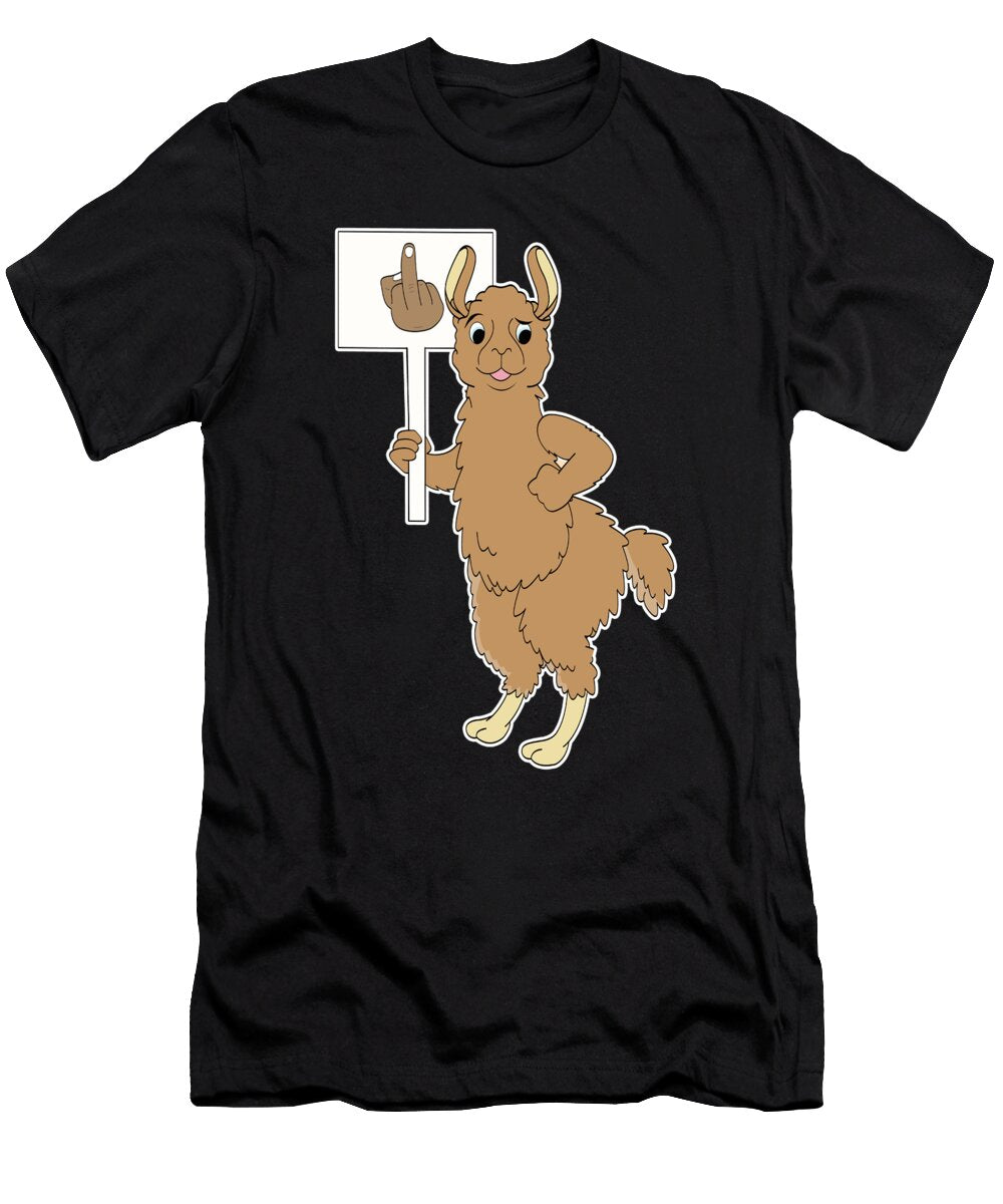 Funny Llama Alpaca Edgy Provocative Gift Muc Designs T-Shirt