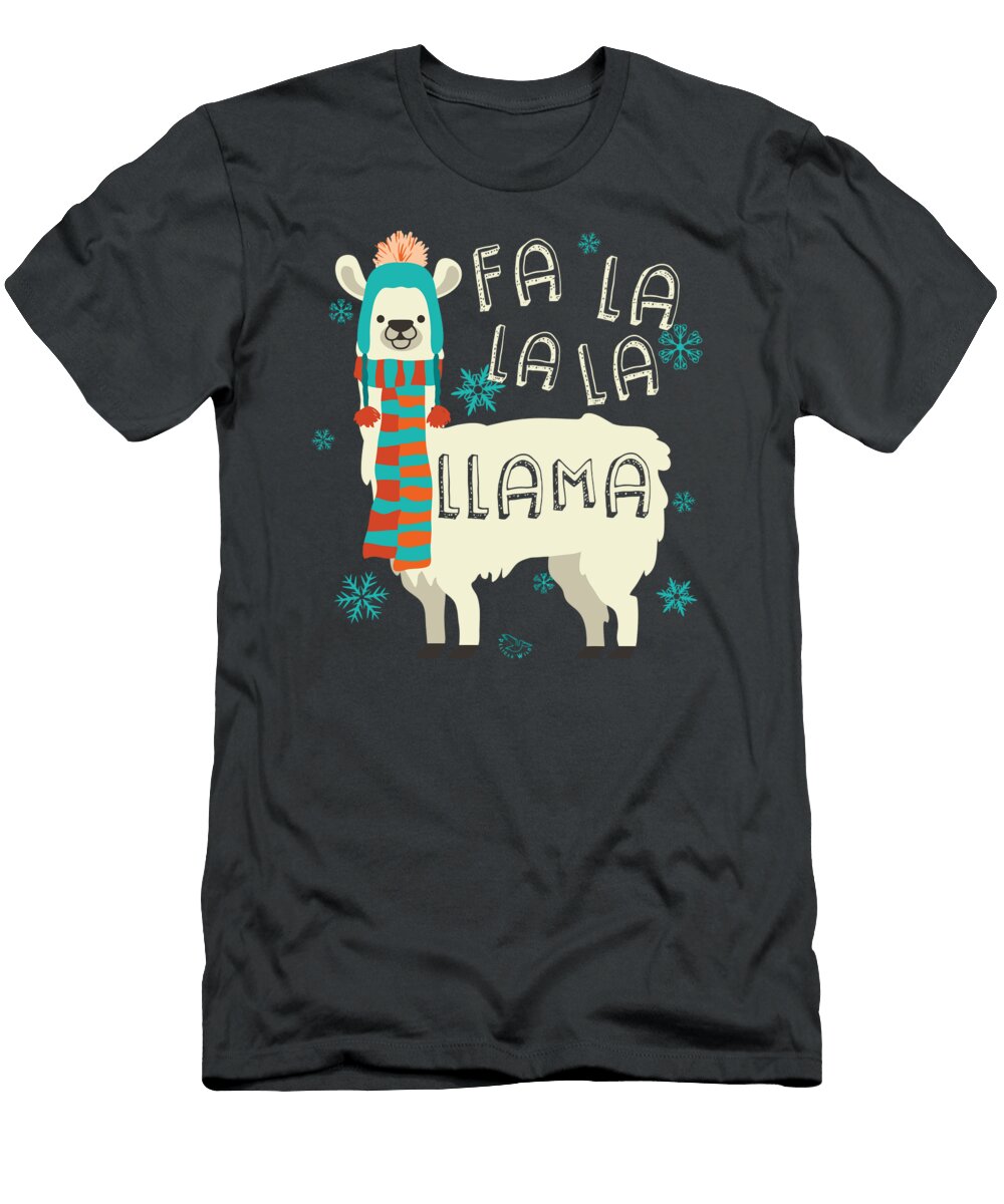 Funny Llama Alpaca Lover Gift for Christmas Present Khaird Iveyl T-Shirt