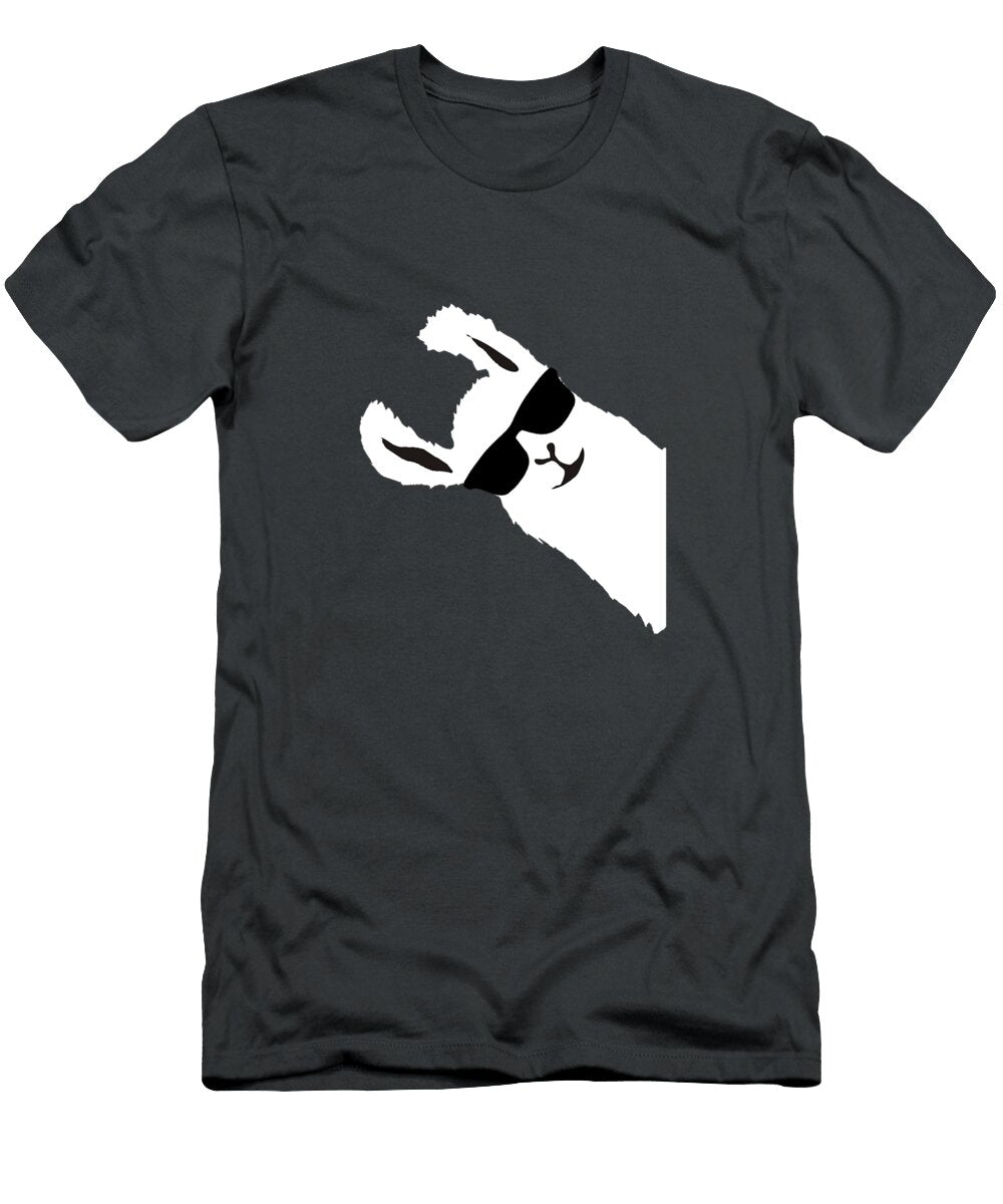 Funny Llama Alpaca with Sunglasses Kobef Kashi T-Shirt