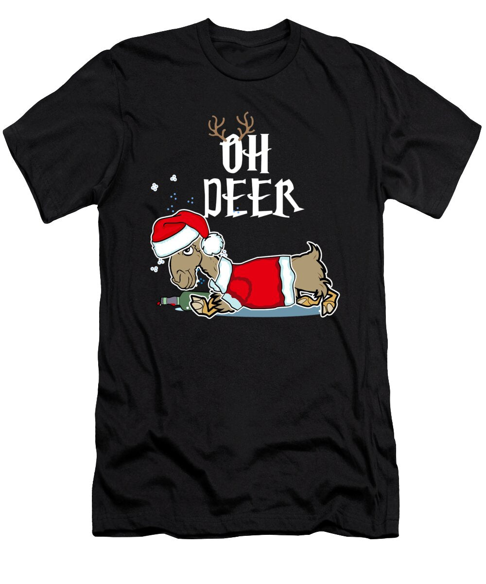 Funny Llama Alpaca Xmas Christmas Gift Muc Designs T-Shirt