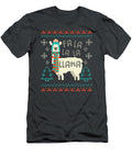 Funny Llama Christmas Sweater Style Alpaca Lover Gift Matvei Riah T-Shirt