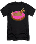 Funny Llama Donut Float Pool Party Gift Muc Designs T-Shirt