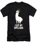 Funny Llama I Got My Dipllama School Graduation Diploma Eq Designs T-Shirt