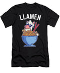 Funny Llama Llamen Ramen Noodle Soup Maximus Designs T-Shirt