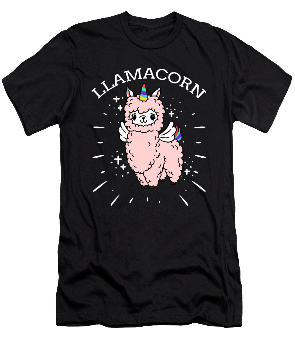 Funny Llamacorn Llama Unicorn Rainbow Gift Teequeen T-Shirt