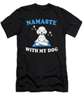 Funny Meditation Poodle Dog for Women Lance Gambis Art T-Shirt