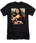 Funny Mona Lisa Holding Poodle Portrait Painting Zyneu Gangd T-Shirt