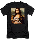 Funny Mona Lisa Holding Toy Poodle Portrait Art Zyneu Gangd T-Shirt