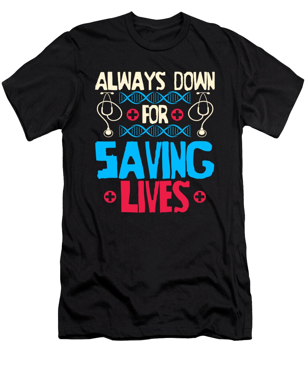 Funny Nursing Caretaker Hospital Emergency Nurse Crazy Squirrel T-Shirt