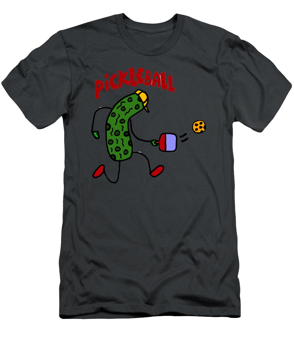 Funny Pickle Playing Pickleball Sibainu T-Shirt
