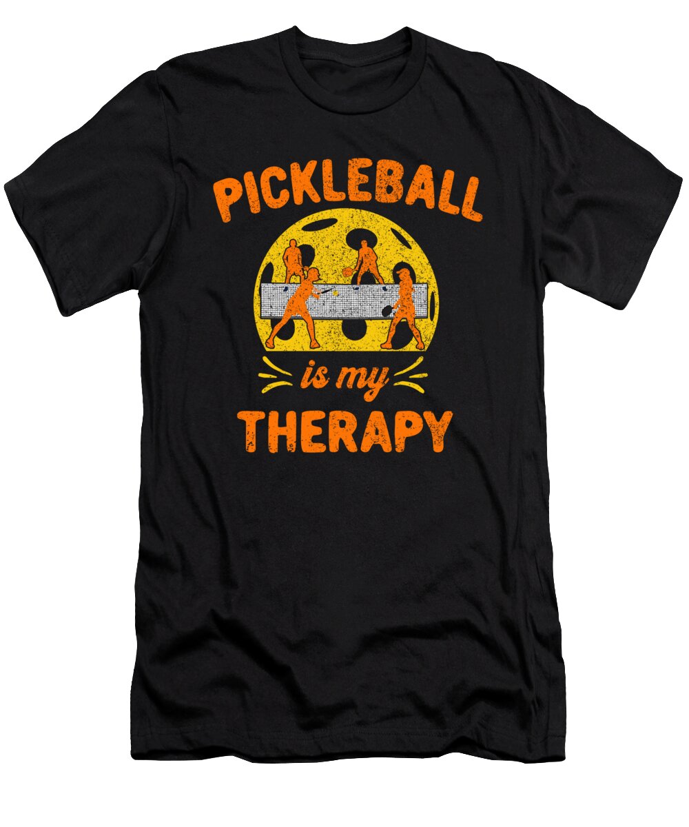 Funny Pickleball Is My Therapy Lance Gambis Art T-Shirt