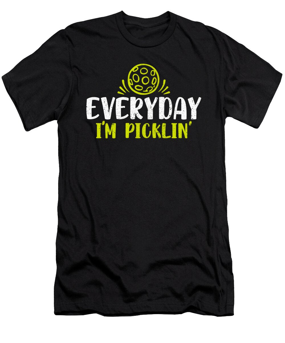Funny Pickleball Player Paddle Pickleball Crazy Squirrel T-Shirt