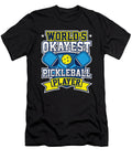 Funny Pickleball Worlds Okayest Pickleball Player Crazy Squirrel T-Shirt