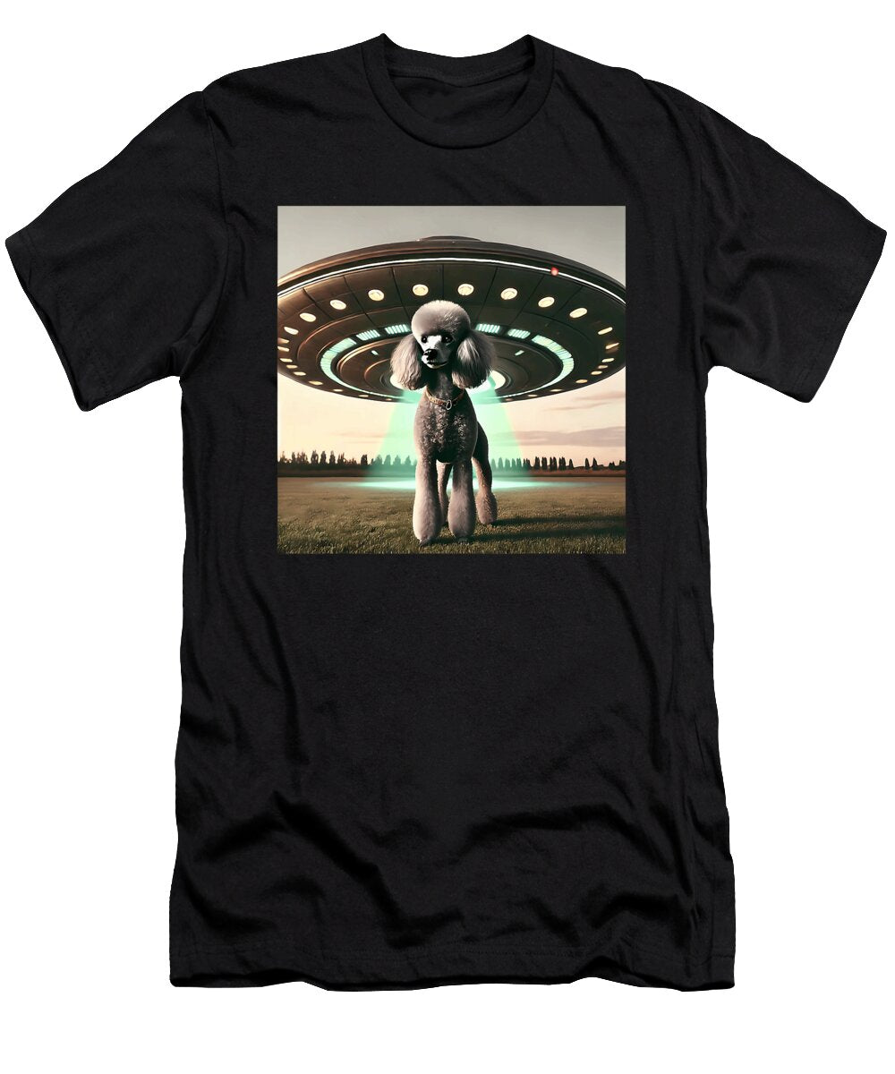 Funny Poodle Alien Invasion for Dog Lovers and Zyneu Gangd T-Shirt