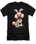 Funny Poodle Bunny Ears Eggs Cute Easter Dog Natalie Lidford T-Shirt