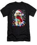 Funny Poodle Christmas Tree Lights Xmas Dog Lover Job T-Shirt