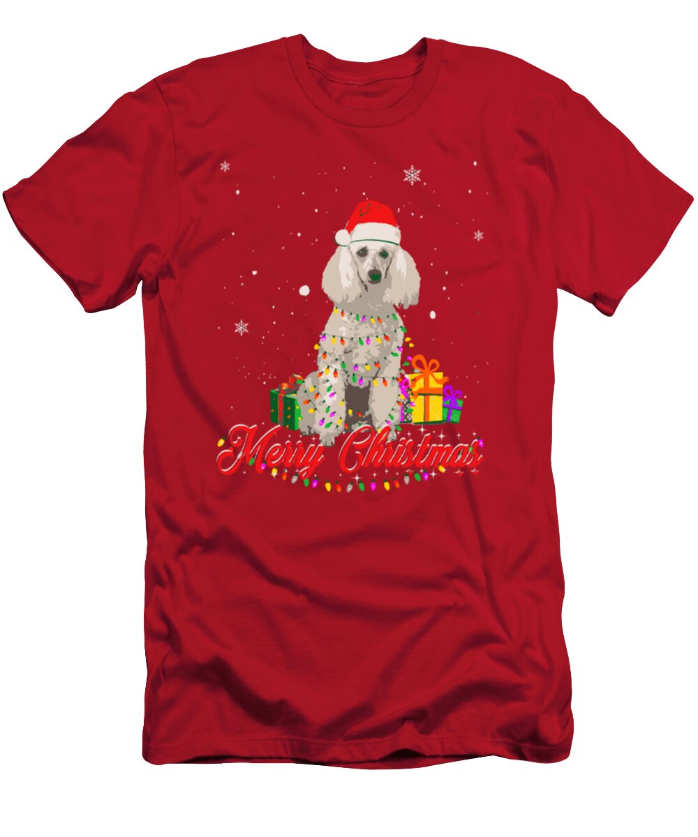 Funny Poodle Dog Christmas Tinh Tran Le Thanh T-Shirt