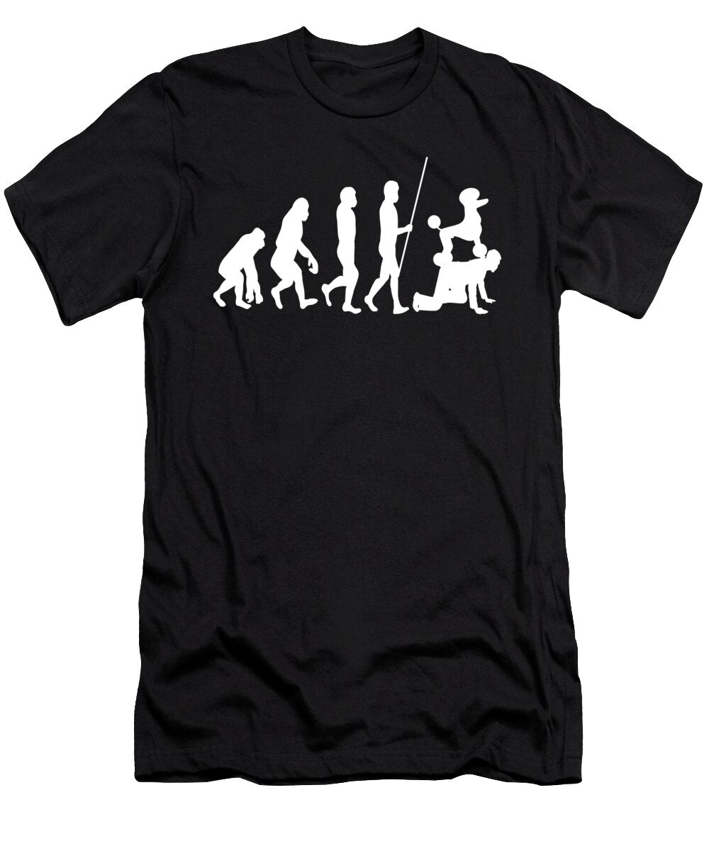 Funny Poodle Dog Owner Slave Evolution Justus Ratzke T-Shirt