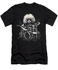 Funny Poodle Dog Playing Drums Natalie Lidford T-Shirt