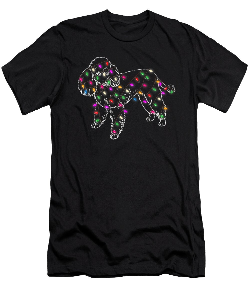 Funny Poodle Dogs Light Christmas Pet Animal Dog Dh Bubble T-Shirt